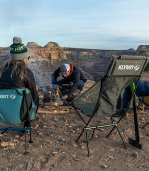 Короткий кемпінговий стілець Klymit Ridgeline, синій