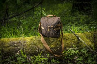 Сумка через плече Helikon-Tex Bushcraft Haversack Bag - Cordura®, сірий/чорний