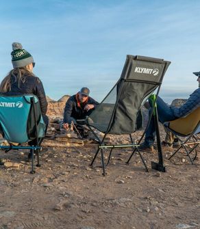 Короткий кемпінговий стілець Klymit Ridgeline, синій