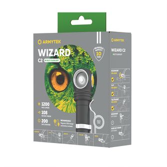 Світлодіодний налобний ліхтар ArmyTek Wizard C2 Magnet White з магнітним тримачем 1200 лм 4800 год 64 г