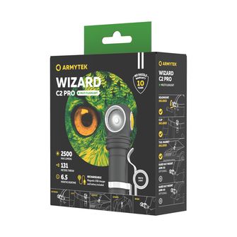 ArmyTek Wizard C2 Pro Magnet White Світлодіодний ручний ліхтар з магнітним кріпленням 2500 lm 4800 h 65