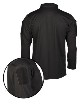 Mil-Tec  Тактична футболка-поло з довгим рукавом, чорна