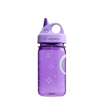 Дитяча пляшечка для води Nalgene Grip-n-Gulp Sustain 0,35 л з кришкою, фіолетовий музичний жираф