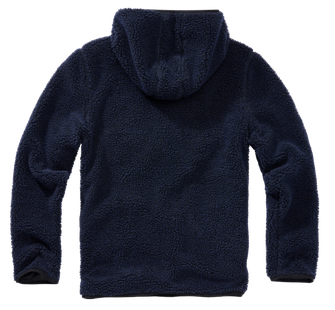 Флісовий пуловер Brandit Teddyfleece Worker, темно-синій
