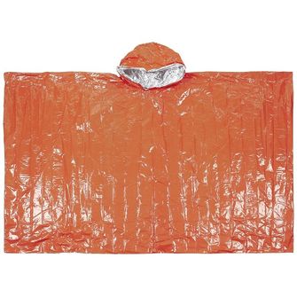 Пончо Fox Outdoor Emergency одностороннє з алюмінієвим покриттям, помаранчеве