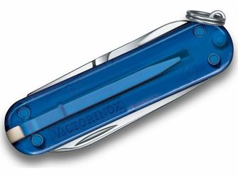 Багатофункціональний ніж Victorinox Classic SD Deep Ocean 58 мм, прозоро-синій, 7 функцій