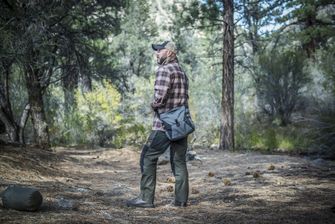 Сумка через плече Helikon-Tex Bushcraft Haversack Bag - Cordura®, сірий/чорний