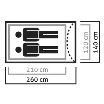 Намет Salewa Litetrek для 2 осіб
