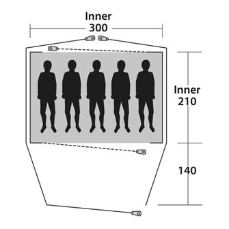 Outwell Zelt Cloud на 5 осіб