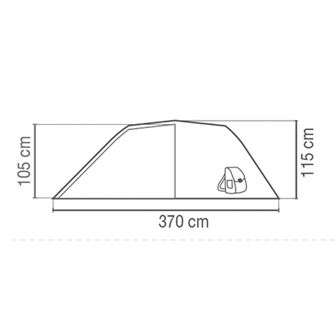 Намет Coleman Cortes на 3 особи синій