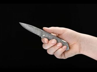 Кишеньковий ніж Böker Plus Damascus Dominator 8,4 см, дамаск