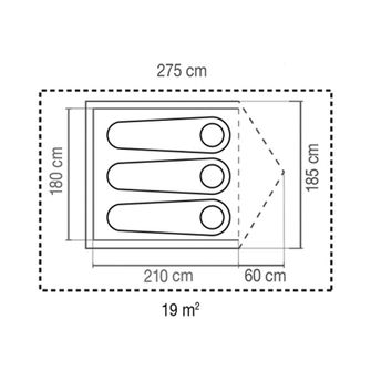 Намет Coleman Darwin на 3 особи