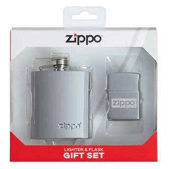 Запальничка Zippo та пляшка хром