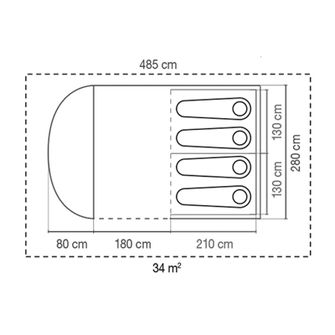 Намет Coleman Oak Canyon BlackOut на 4 особи