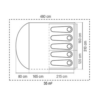 Намет Coleman Rocky Mountain Plus BlackOut на 5 осіб