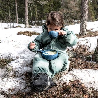 KUPILKA 33 + Spork набір миска і ложка з виделкою в одному, коричневий