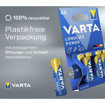 Батарейка Varta Longlife Power AA/Mignon 4 штуки