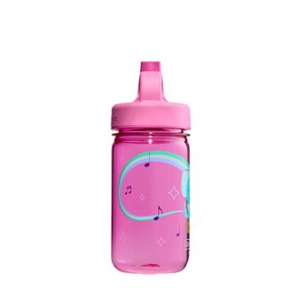 Nalgene Дитяча пляшечка для води Grip-n-Gulp Sustain 0,35 л з кришкою, рожевий музичний слон