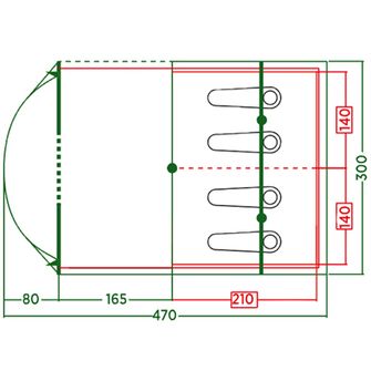 Намет Coleman Meadowood на 4 особи