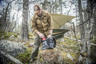 Сумка через плече Helikon-Tex Bushcraft Haversack Bag - Cordura®, сірий/чорний