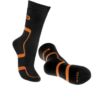 Шкарпетки для трекінгу BENNON TREK SOCK, чорні/помаранчеві