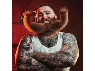 Набір для росту бороди та бороди Angry Beards - валик та допінг