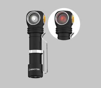 Світлодіодний налобний ліхтар ArmyTek Wizard C2 WR Magnet White &amp; Red з магнітним тримачем 1100 лм час роботи від акумулятора 3 год 65 г