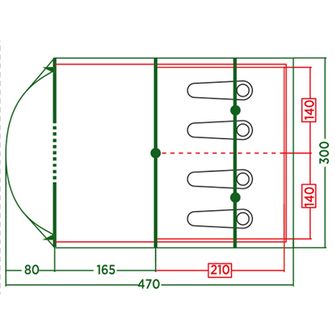 Намет Coleman Vail на 4 особи