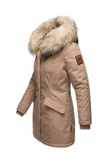 Navahoo Cristal жіноча зимова куртка з капюшоном та хутром, антрацитова
