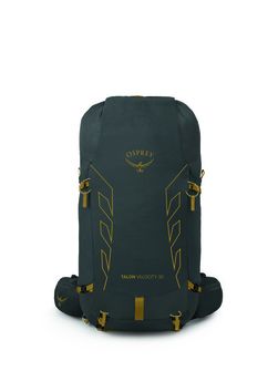 Туристичний рюкзак OSPREY TALON VELOCITY 30,  dark charcoal/tumbleweed yellw