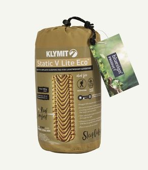 Килимок Klymit Static V Lite ECO, світло-золотий