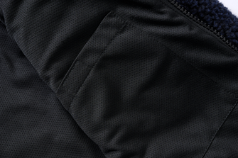 Флісова куртка з капюшоном Brandit Teddyfleece Worker, темно-синій