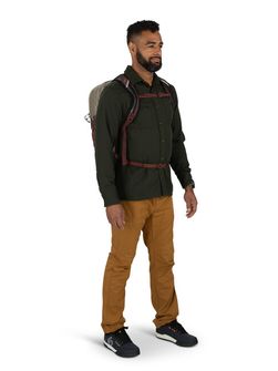 Міський рюкзак OSPREY QUASAR,  sawdust tan/raisin red