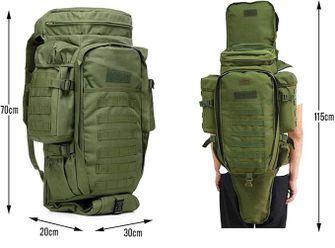 DRAGOWA Tactical Тактичний рюкзак Zenith 70 L, койот