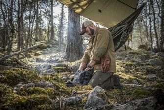 Сумка через плече Helikon-Tex Bushcraft Haversack Bag - Cordura®, сірий/чорний