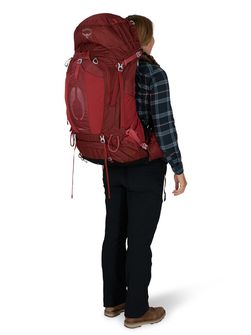 Туристичний рюкзак OSPREY AURA AG 65,  berry sorbet red