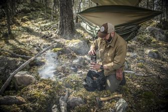 Сумка через плече Helikon-Tex Bushcraft Haversack Bag - Cordura®, сірий/чорний