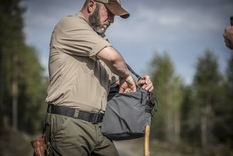 Сумка через плече Helikon-Tex Bushcraft Haversack Bag - Cordura®, сірий/чорний