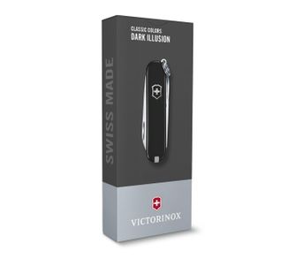 Багатофункціональний ніж Victorinox Classic SD Colours Dark Illusion 58 мм, чорний, 7 функцій