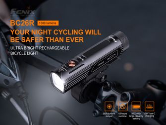 Набір велосипедних ліхтарів Fenix BC26R та мигалки BC05R V2.0.