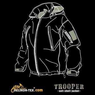 Куртка Helikon Trooper SoftShell, Alpha Green