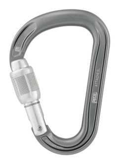 Карабін Petzl ATTACHE SCREW LOCK HMS із замком, сірий