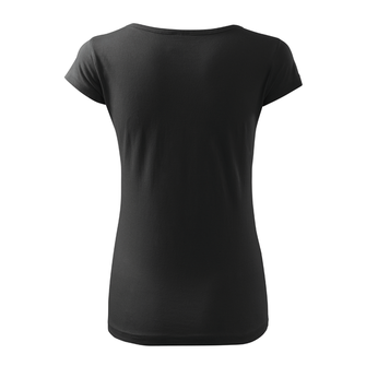 DRAGOWA жіноча коротка футболка орел, чорна 150г/м2