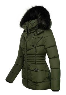 Жіноча зимова куртка Marikoo VANILLA з капюшоном, оливкова